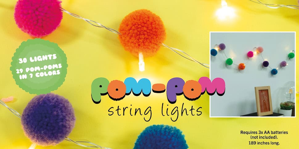 Pom Pom String lights - USA Fizz
